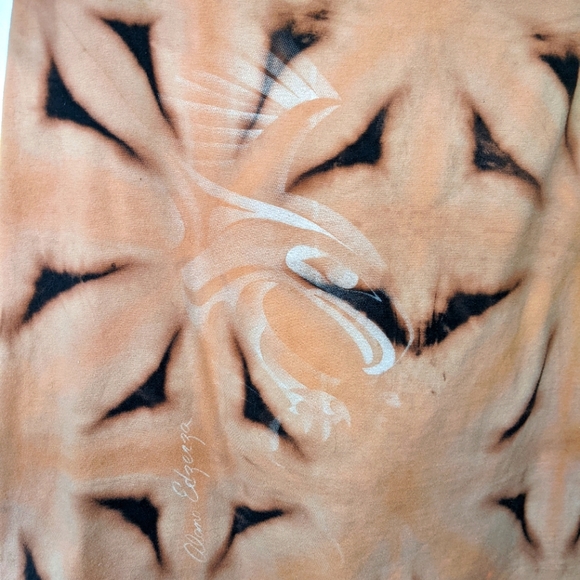 🥳Alano Edzerza Eagle Distressed Upcycled Apocalyptic Shirt Top M L - Picture 3 of 6